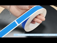 45um 1mil Nalepka zabezpieczająca zabezpieczona od zakłóceń srebrna matowa półtransfer z wysokim poziomem pozostałości